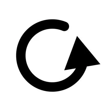 Repeat sign. Rotating arrows. Vector. Stock Illustration