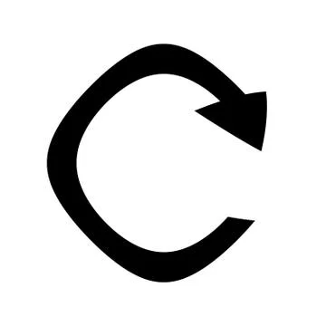 Repeat symbol icon. 스톡 일러스트