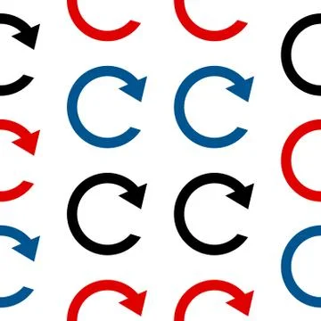 Repeat symbol seamless pattern 스톡 일러스트