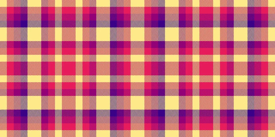 Repeat tartan vector fabric, knot texture background pattern. Symmetry plai.. Stock Illustration