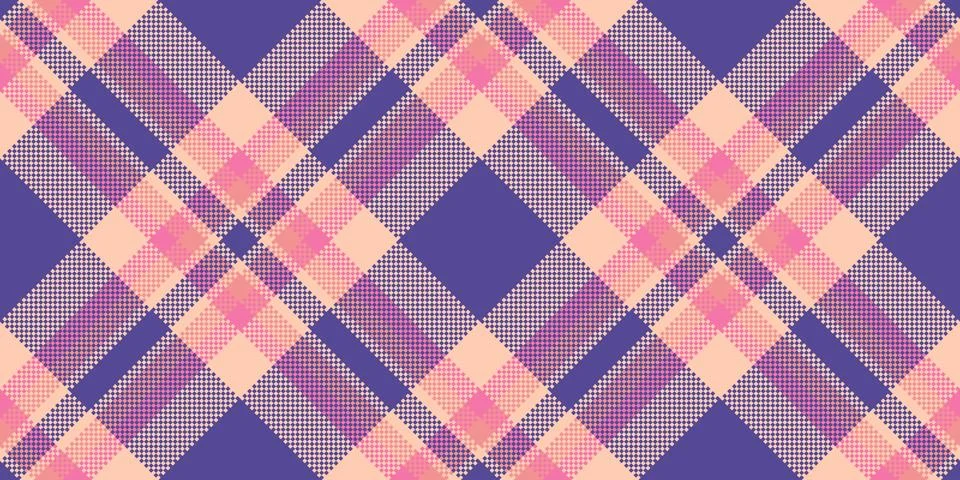 Repeat vector check background, website textile pattern plaid. English fabr.. Stock Illustration