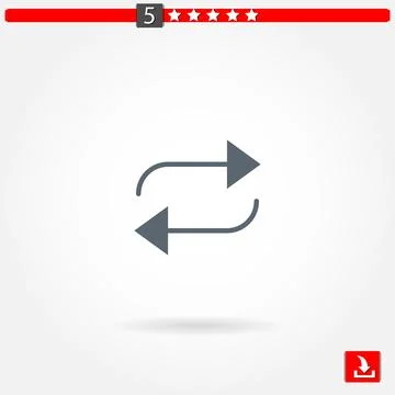 Repeat vector icon 스톡 일러스트