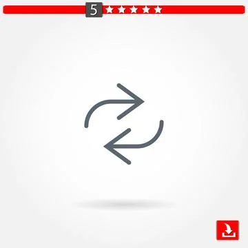 Repeat vector icon Stock Illustration