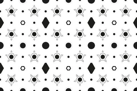 Repeatable abstract geometric pattern. Simple shapes, continuous pattern Stockillustratie