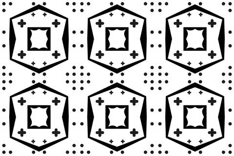 Repeatable abstract geometric pattern. Simple shapes, continuous pattern イラスト素材