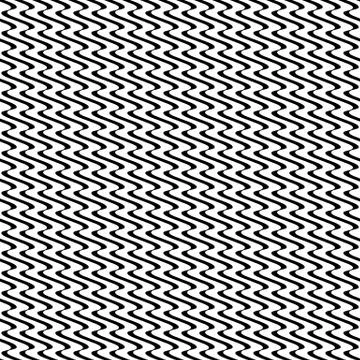 Repeatable abstract pattern with wavy, squiggle lines. Stock Illustration