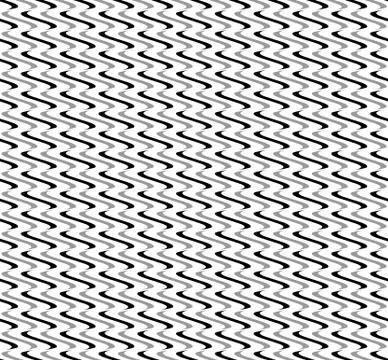 Repeatable abstract pattern with wavy, squiggle lines. Stock Illustration