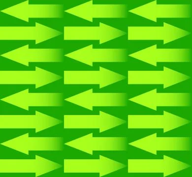 Repeatable arrow pattern with arrows in opposite directions. Vector. Stock Illustration