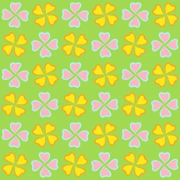 Repeatable background with flowers for website, wallpaper, textile printing.. Illustrazione stock