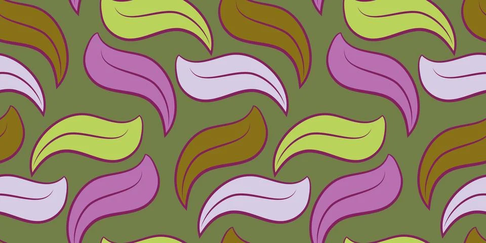 Repeatable background with leaves for website, wallpaper, textile printing,.. Stock Illustration