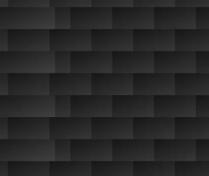 Repeatable black and white pattern with rectangle shapes. Lamella, facets rep Stock Illustration
