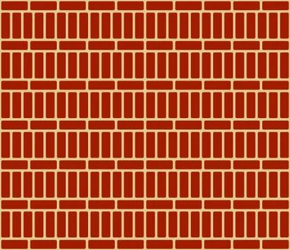 Repeatable brick wall background / pattern with alternating layout Stock Illustration