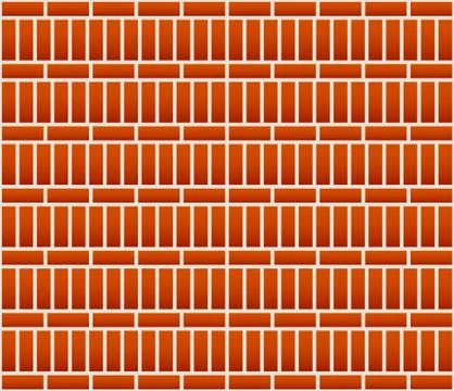 Repeatable brick wall background / pattern with alternating layout Stock Illustration