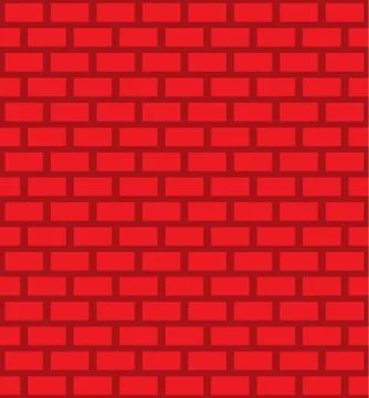 Repeatable brickwall texture or pattern Stock Illustration
