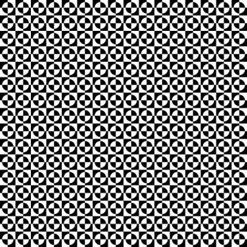 Repeatable checkered pattern with alternating circle shapes. Stockillustratie