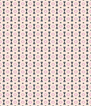 Repeatable contour surface pattern line art with shell pink, sky blue, deep lake Illustrazione stock