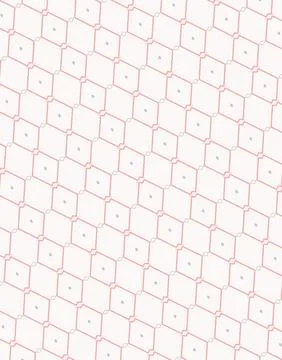 Repeatable contour surface pattern line art with soft rose, blush cream, pale pi Stock Illustration