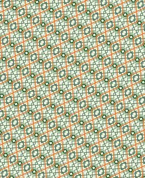 Repeatable contour surface pattern single-line style in copper, hunter green, mo Stock Illustration