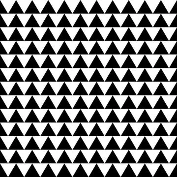 Repeatable contrasty geometric pattern. Mosaic of triangles within squares Illustrazione stock