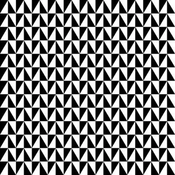 Repeatable contrasty geometric pattern. Mosaic of triangles within squares Illustrazione stock