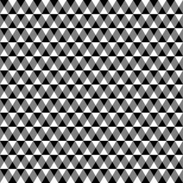 Repeatable contrasty geometric pattern. Mosaic of triangles within squares Illustrazione stock