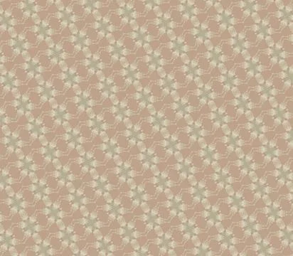 Repeatable decorative tile pattern with creme, latte, copper, mint grey, pa.. Stock Illustration