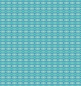 Repeatable decorative tile pattern with deep sea blue, teal surf, mint foam, arc イラスト素材