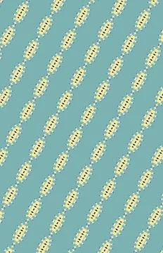 Repeatable decorative tile pattern with distant star, oceanid gas, void blue, in Illustrazione stock