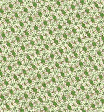 Repeatable decorative tile pattern in happy orchard harvest tones with terracott Stock Illustration