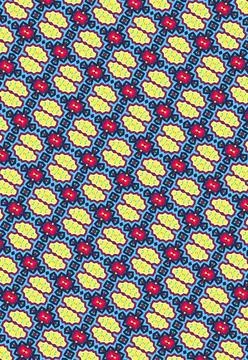 Repeatable decorative tile pattern in laser lemon, cherry red, wine neon, space Stock Illustration