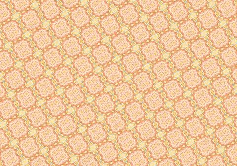 Repeatable decorative tile pattern with lemon lime, mimosa, cantaloupe, lig.. Stock Illustration