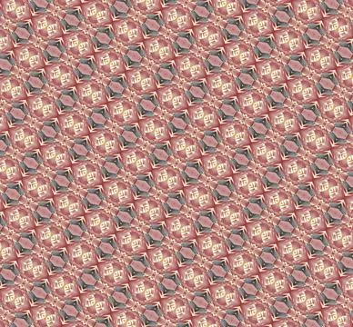 Repeatable decorative tile pattern in pale parchment, brass sand, cinnamon, burn イラスト素材