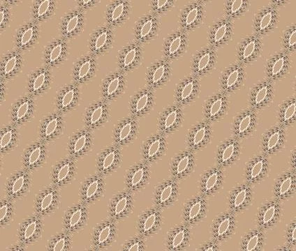 Repeatable decorative tile pattern rendered in dusty rose, stone gray, warm slat Stock Illustration