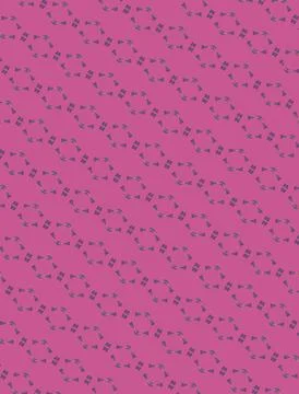 Repeatable decorative tile pattern in vintage pop art tones with deep eggplant, Stock Illustration