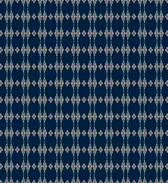 Repeatable decorative tile pattern in winter nautical chill tones with cham.. Stock Illustration