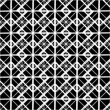 Repeatable detailed grid, mesh pattern. (Black and white versions) Stock Illustration