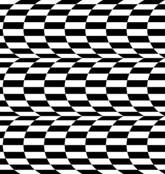 Repeatable distorted pattern with rectangles, black and white texture 스톡 일러스트