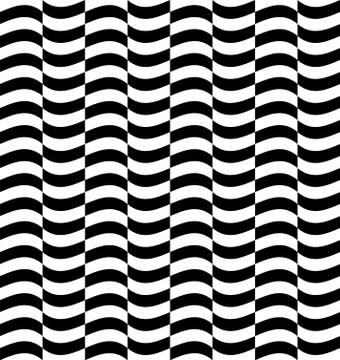 Repeatable distorted pattern with rectangles, black and white texture Stock Illustration