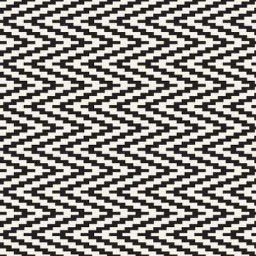 Repeatable geometric grid texture. Vector seamless pattern. Monochrome zigz.. Stock Illustration