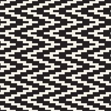 Repeatable geometric grid texture. Vector seamless mesh pattern. Monochrome.. Illustrazione stock