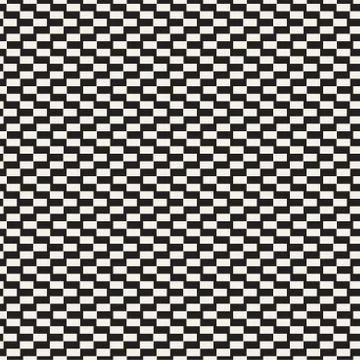Repeatable geometric grid texture. Vector seamless mesh pattern. Monochrome.. Illustrazione stock