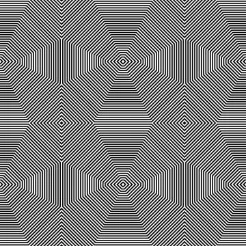 Repeatable geometric pattern. Abstract monochrome angular background. Stockillustratie