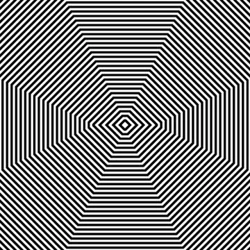 Repeatable geometric pattern. Abstract monochrome angular background. Stockillustratie