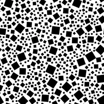 Repeatable geometric pattern with scattered, random shapes Illustrazione stock