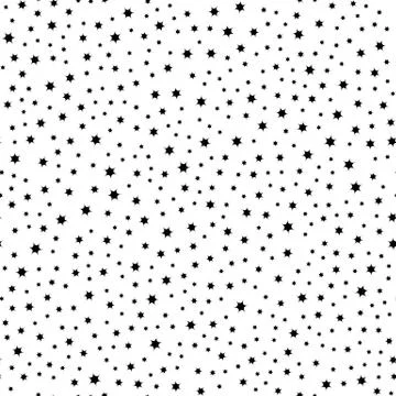 Repeatable geometric pattern with scattered, random shapes Illustrazione stock