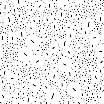 Repeatable geometric pattern with scattered, random shapes Stockillustratie