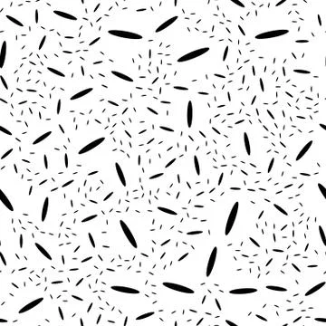 Repeatable geometric pattern with scattered, random shapes Illustrazione stock