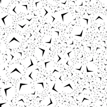 Repeatable geometric pattern with scattered, random shapes Illustrazione stock