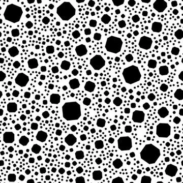 Repeatable geometric pattern with scattered, random shapes イラスト素材