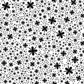 Repeatable geometric pattern with scattered, random shapes Illustrazione stock